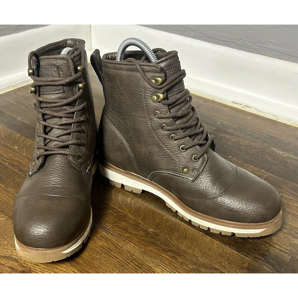 Men's GH Bass‎ & Co. Brown Lace Up Boots Size 9 Outdoors Hiking Camping